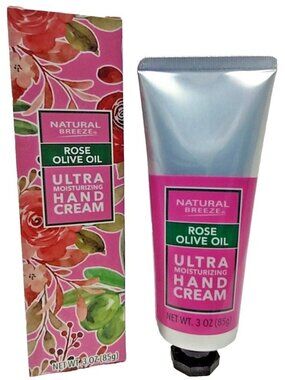 Rose Olive Natural Breeze Ultra Moisturizing Hand Cream 3 Oz